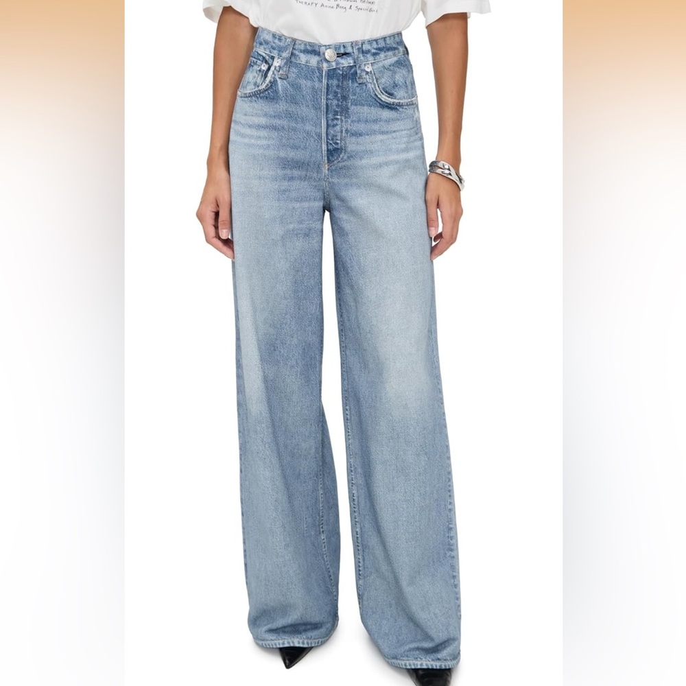 Rag & Bone Jeans Size 24 Miramar Sofie Wide Leg Cotton Terry Pants-Raily NWT